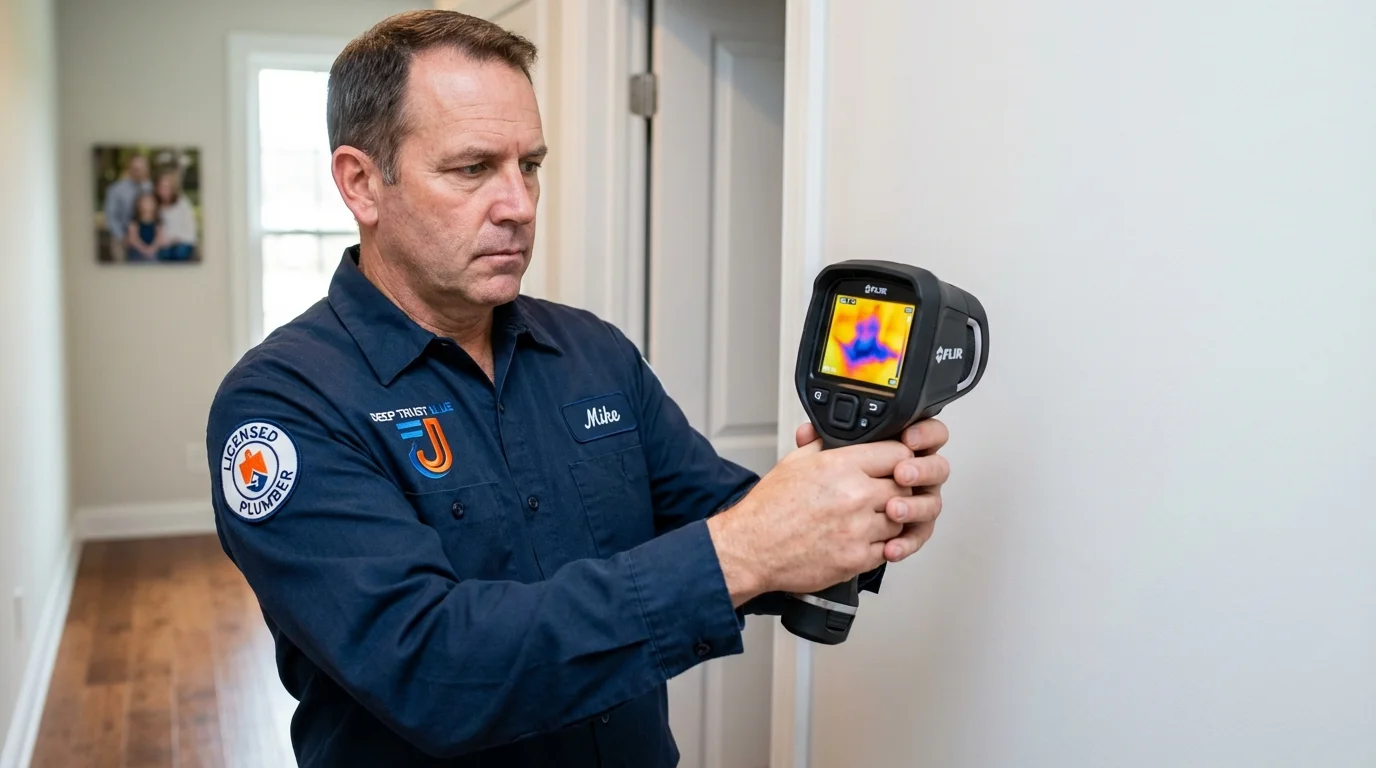 Thermal imaging leak detection by Johns Plumbing LLC in New Tazewell